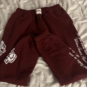 Darc Sport Wolves Women’s Burgundy Joggers Size Small